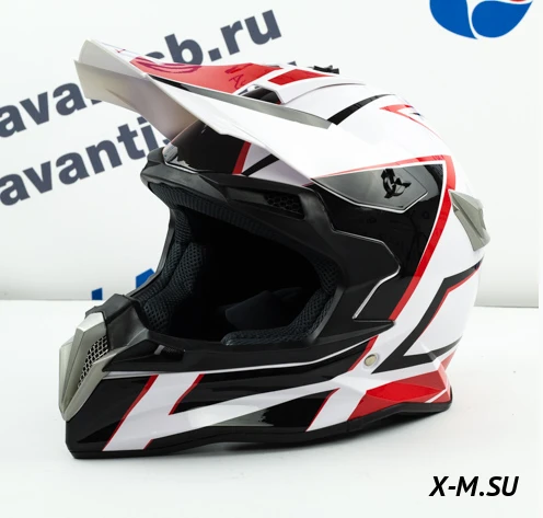 Шлем кроссовый Avantis Sweep, Красный Шлем кроссовый Avantis Sweep, Красный