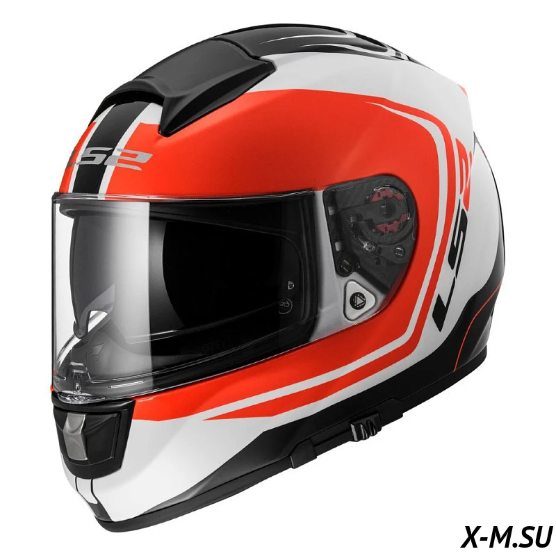 Мотошлем LS2 FF397 VECTOR FT2 WAKE бело-красно-черный Мотошлем LS2 FF397 VECTOR FT2 WAKE бело-красно-черный