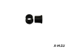 Bushing, swing arm (Small plastic parts/￠24×￠15×23/reinforced nylon/black)