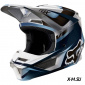 Мотошлем подростковый Fox V1 Motif Youth Helmet Blue/Grey