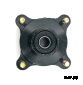 Front rim hub (Manipulation/AW200/￠17×M10×1.25/4 holes/110 hole spacing/electrophoresis black)