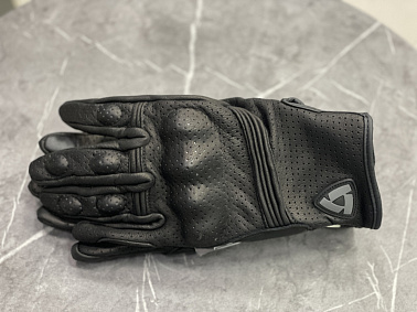 Перчатки взрослые REVIT XD2-56 с перфорацией цв. Черный р. M