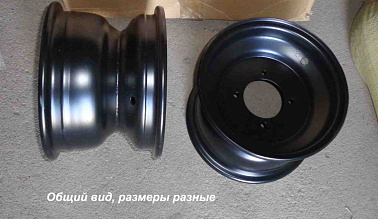 Диск 10 задний,черный, BEORN, "Avenger", штампованный SCOUT для ATV