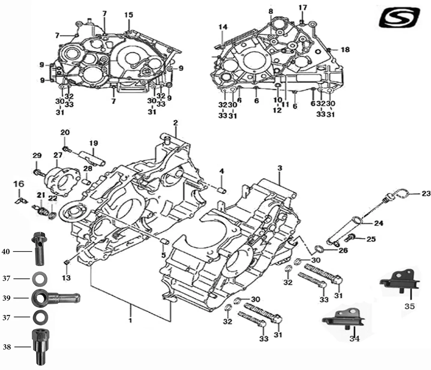 Картер ДВС квадроцикла STELS ATV 500 600 650 Y LEOPARD купить в Сургуте –  мотосалон X-MOTORS