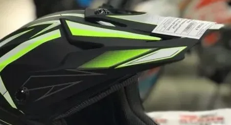 Козырек для шлема ATAKI SC-15 чёрный/Hi-Viz жёлтый матовый